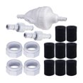 thumbnail image 1 of LOVIVER Kit de Remplacement de Valve de Secours Artist Gather G52, Tuyau Pivotant D20, Écrou d'Alimentation D15, 1 of 4