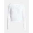 thumbnail image 5 of No Boundaries Henley Top with Long Sleeves, Women’s, 5 of 5