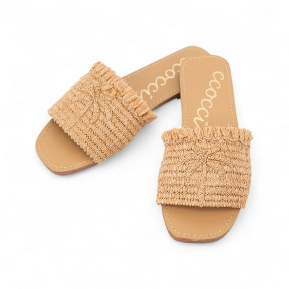 CCOCCI SANDY, RAFFIA SANDAL