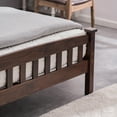 thumbnail image 6 of Wood Platform Bed Frame Full Size with Headboard and Footboard No Box Spring Needed for Boys Girls, Walnut, 6 of 9
