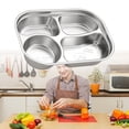 thumbnail image 6 of Stainless Steel 4-Section Kids Plate for Boys, Dishwasher Safe & Portable Toddler Dish with Patterns, Sturdy Meal Tray, 6 of 8