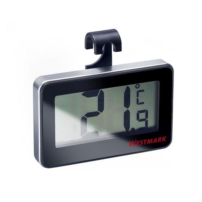 Westmark Digital Refrigerator Thermometer w Clip & Magnet (Black)