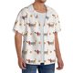 thumbnail image 2 of Balery Dachshund Dog Puppy Camisa Casual de Manga Corta con Botones para Hombre, Texturizada, Estilo Cubano, para Playa, Verano-3X-Large, 2 of 5