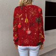 thumbnail image 4 of Chandails d'Automne Grande Taille pour Femmes Chandails de Noël pour Femmes 2025 Col Rond Vacances d'Hiver Mignons Pulls Rouges m, 4 of 7