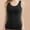 Black, variant on Women Fall Winter Sleepwear,Sleepwear With Built In Bra,Fleece Tank Top For Women, Waist Heated Velour Thermal Top For Fall And Winter