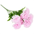 thumbnail image 4 of Bgsha 11Head Carnation Artificial Flowers Plastic Fake Plants Home Party Wedding Decor, 4 of 9