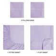 thumbnail image 3 of MyOwn Full Size Sheet Set - Cotton Rich Bedding Sets Full, 4 Piece Deep Pocket Full Bed Sheets - Ultra Soft, Wrinkle Resistant, Quick Dry, Easy Care Full Sheets - Purple, 3 of 6