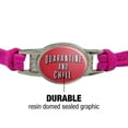 thumbnail image 5 of Quarantine and Chill Novelty Suede Leather Metal Bracelet, 5 of 6