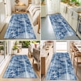 thumbnail image 4 of 2'x6' Rug Runners for Hallways Kitchen, Navy Blue Coastal Non Slip Entryway Beside Floor Carpet Runner, Nautical Coral Starfish Shell Seahorse Ocean Washable Laundry Room Bedroom Throw Rugs Mat, 4 of 8