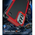 thumbnail image 3 of LeYi Motorola Moto G Stylus 2022 Case with 2 Pack Screen Protectors, Dual Layer Protective Hard PC Back & 4 Corners with Airbags[12ft Drop Protection] for Moto G Stylus 2022 Case - Red, 3 of 6