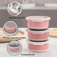 thumbnail image 4 of YingYouFu Airtight Food Storage, Stainless Steel Bowls with Lids Stackable, Fridge Freezer Safe Meal Prep Containers, Kitchen Organizers Sealed Keeperss for Leftovers, L, 4 of 6