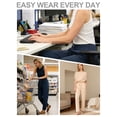 thumbnail image 5 of Pdbokew Women's High Waisted Wide Leg Pants Casual Pants with Adjustable Drawstring Waist Brown M, 5 of 8
