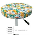 thumbnail image 4 of Naloa Colorful Fruits Round Bar Stool Cushion Cover 12-14 inch, Fits Kitchen, Office, Restaurant Chairs - 13 inch, 4 of 7