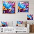 thumbnail image 4 of Designart "Healing Crystal in Orange and Purple III" Landscapes Framed Wall Art - Orange Stone Geode Living Room Framed Canvas Art, 4 of 6