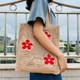 thumbnail image 3 of Kukuzhu Crochet Knit Bag Women Large Beach Bag Stylish Shoulder Bag Hobo Bag for Work School Travel, 3 of 4