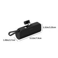 thumbnail image 3 of Kchsji Portable Charger 5000mAh with Built-in Cables, Power Bank with Dual Output Fast Charging, Lipstick Size Mini Portable Charger for Phone, Small Charging Pack for Travel Business, 3 of 8