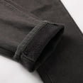 thumbnail image 6 of Luwomo Casual Jeans for Mens Winter and Fall Lined and Thickened Style Long Straight Leg High Waist Streetwear Denim Pants Grey,29, 6 of 9
