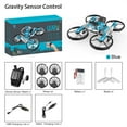 thumbnail image 5 of 2 in 1 Professional Hand Gesture Operated Rc Quadcopter Drones Radio Control Toys Mini RC Motorcycle Drone, Motorbike Drone for Kids Single Remote Watch Remote Blue, 5 of 9