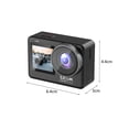 thumbnail image 4 of Cámara deportiva SJCAM SJ10PRO 4K / 60FPS Cámara deportiva de pantalla dual de alta resolución Videocámara DV portátil 20MP 2.33 + 1.3 pulgadas IPS Pantalla táctil 30M Estuche impermeable para surf Bu SJCAM  Cámara deportiva, 4 of 7