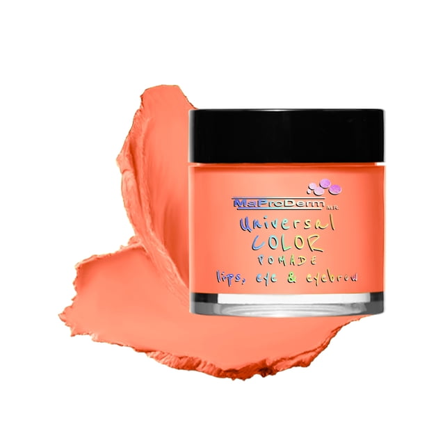 Universal Color Pomade 12 Coral Maproderm. Aplicarlo como sombra, delineador para ojos, cejas, labial y rubor
