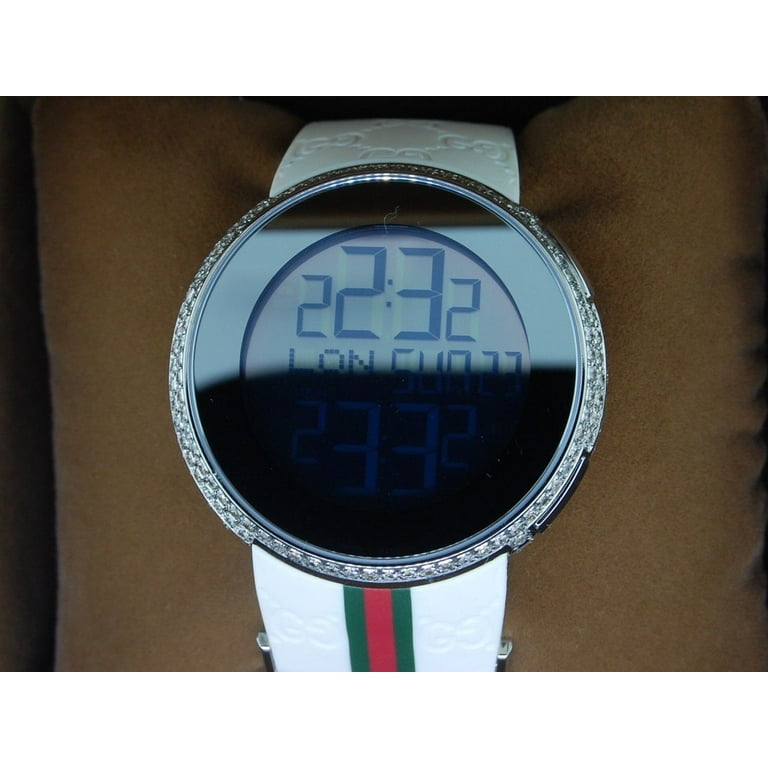 Gucci Diamond White Watch Mens Full Casing Ya114214 5 Row Gucci Diamond White Watch Mens Full Casing Ya114214 5 Row