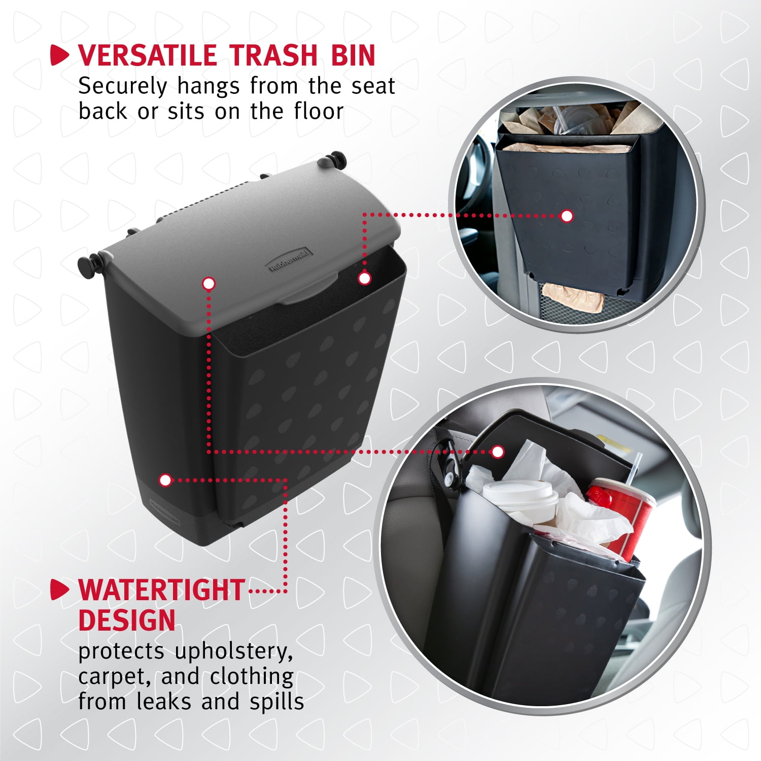 Mushroom Car Trash Can With Lid And Storage Pockets,Collapsible Reusable Waterproof Car Garage Bag,Car Accessories Interior Car Organizer