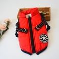 thumbnail image 2 of BT Bear Small Dog Jacket, Dog Coat Harness Winter Warm Vest Jacket Waterproof Cotton Costume for Puppy Small Medium Dogs (M, Red), 2 of 7