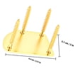 thumbnail image 2 of WRITWAA 1 Set Golden Guitar Neck Plate for Maintenance and Upgrading Instruments of Musicians, 2 of 7