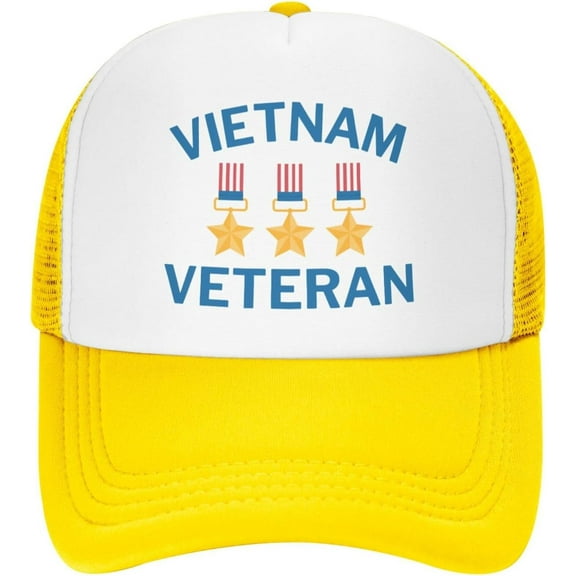 Vietnam Veteran Mesh Cap Thank You Veterans Day Mesh Hat Men Women Baseball Cap Trucker Hat Sports Cap