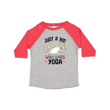 

Inktastic Just a Kid Who Loves Yoga Gift Toddler Toddler Girl T-Shirt