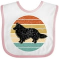 thumbnail image 3 of Inktastic Sheltie Dog Gift Retro Boys or Girls Baby Bib, 3 of 4