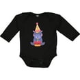 thumbnail image 3 of Inktastic Hippo 1st Birthday Boys or Girls Long Sleeve Baby Bodysuit, 3 of 5
