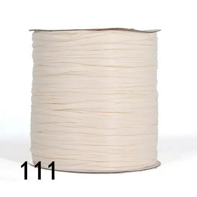 250 Y/roll Cotton Raffia Yarn for Summer Beach Hat Crochet Bag Material DIY Handmade Supply