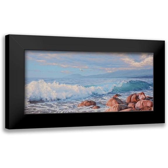 Adamov, Alexey 14x9 Black Modern Framed Museum Art Print Titled - Big Wave