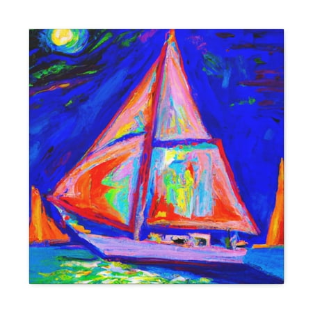 

Yacht in Expressionism - Canvas