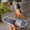 Gray, variant on Women Solid Velvet Wide Strap Flat Open Toe Slip On Casual Slide Sandals Gray 8.5