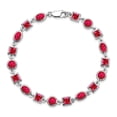 thumbnail image 4 of Primal Silver Sterling Silver Rhodium-plated Ruby Bracelet, 4 of 4