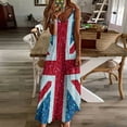 thumbnail image 4 of Glittery Union Jack Flag Sleeveless Dress Dresses Women Summer Women's Summer Clothing, 4 of 9