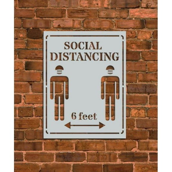 Social Distancing Stencil