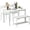 White, variant on SogesPower Dining Table Set for 4, Kitchen Table with 2 Chairs and 1 Bench, Use for Living Room Dining Room Kitchen, Brown