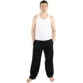 thumbnail image 3 of Leveret Mens Flannel Pants Black Large, 3 of 3