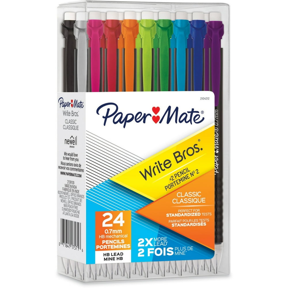 Paper Mate, PAP2104212, Write Bros. Classic Mechanical Pencils, 24 Per
