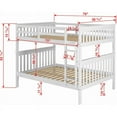 thumbnail image 3 of Mission Bunkbed Full/Full White, 3 of 3