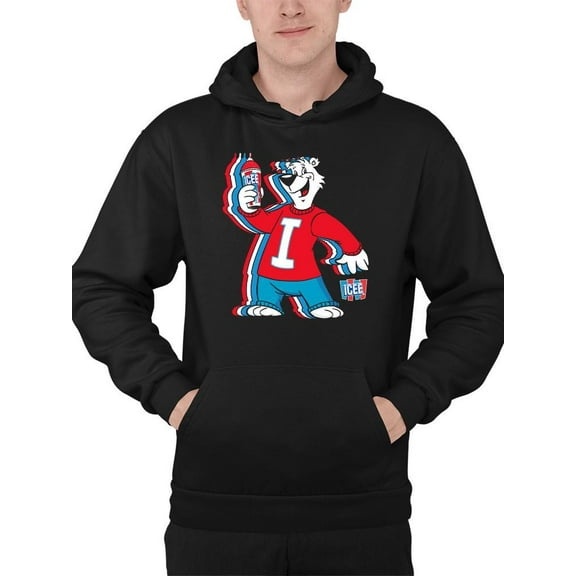 Chill Polar-Bear Graphic - Fun ICEE Retro Style Men's Hoodie