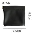 thumbnail image 2 of Laklulu Paquete de 2 bolsas de cuero para anillos de boda, bolsa de joyería de cuero, Navidad, bolsa de regalo para fiesta de boda, 2 of 5