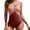 Pink, variant on Charmo Womens Color Block One Piece Swimsuits V Neck Monokini Bathing Suits