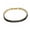 Black, variant on Gold-Tone Brass Cubic Zirconia Link Chain Smooth Tennis Bracelet Black T166