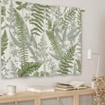 thumbnail image 3 of Sage Green Leaf Kitchen Curtains Botanical Small Short Cafe Window Curtains Plant Herb Eucalyptus Spring Rod Pocket Bathroom Window Drapes Treatment Tier Curtains 2 Panels (27.5x39 Inch), 3 of 6