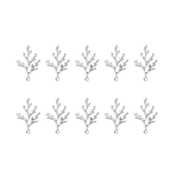 Sonducket 10 piezas de aleación colgante de rama para hacer joyas, accesorio para el pelo, hecho en casa, artesano profesional Ropa, zapatos y accesorios Miscelánea Plata