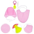 thumbnail image 4 of EeaseMX Juego de 3 chupetes y gorros divertidos para cosplay de adultos y bebés, accesorios divertidos para fiestas, kit de accesorios para bebés y niños (rosa), 4 of 7